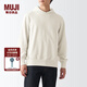 無(wú)印良品（MUJI）  男式 緊密編織毛圈 套頭衛(wèi)衣 連帽衛(wèi)衣 潮流 ABI09A2A 淺灰色 M 170/92A