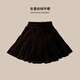 moonkids女童長(cháng)裙半身裙絲絨裙子秋季秋裝2025新款兒童韓版中長(cháng)款女孩寶寶 4385咖色絲絨裙【春秋內襯】 100 cm