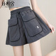 絲柏舍寬松款休閑褲2025夏季新款女裝簡(jiǎn)約風(fēng)松緊腰時(shí)尚短褲