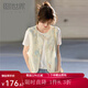熙世界sllsky新中式刺繡馬甲女夏季薄款2025新款絕美國(guó)風(fēng)無(wú)袖坎肩上衣 杏底藍(lán)花 XL