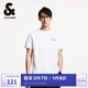 杰克·瓊斯（JACK&JONES） 胸前藝術感立體膠印舒適百搭潮流基礎羅紋圓領T恤男裝225201081