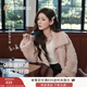 香影張予曦同款咩咩絨環(huán)保皮草女2025冬季新款皮毛一體毛絨短外套 粉色 S