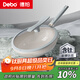 Debo德鉑【抖音同款】炒鍋有含鈦無涂層不粘多用途煎炒菜鍋家用32cm