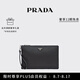 PRADA/普拉達(dá)【七夕禮物】男士Re-Nylon和Saffiano牛皮革包手拿包 黑色