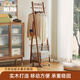 那瀾多好實(shí)木可移動(dòng)衣帽架落地掛衣架臥室角落不占空間臟衣簍小型立式衣架 可移動(dòng)臟衣簍衣帽架
