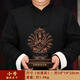 高檔千手觀音菩薩擺件佛像佛堂供奉客廳家用南海觀世音菩薩擺設(shè) 千手觀音檀木色-小號(hào)