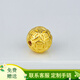 YINXIANGRONG黃金銅錢珠轉(zhuǎn)運珠金錢珠3D硬金串珠足金999金珠DIY手串配件 6mm銅錢珠約0.11g