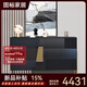 固裕輕奢玄關(guān)柜黑色斗柜客廳餐邊柜現(xiàn)代簡約門口鞋柜實木抽屜柜儲物柜 高級黑 三斗柜100*40*90CM