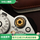 攝侶尼康z(mì)30相機(jī)熱靴蓋zfcz5z62z7z8z9保護(hù)蓋zf快門按鈕nikon百年紀(jì)念z50二代Z6III裝飾D850d810配件 光圈葉片快門按鈕-黃銅（適用按鈕帶孔）