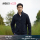 AIGLE艾高加厚休閑抓絨衣POLARTEC防風(fēng)衣保暖全拉鏈秋季外套男士