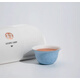 一次性功夫小茶杯戶(hù)外旅行專(zhuān)用高檔精致中國風(fēng)品茗杯茶具套裝禮盒 馬蹄杯雙層加厚藍色 60mL以下