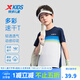特步兒童網(wǎng)球短T夏季男童小中大童吸濕速干輕透透氣柔軟舒適時(shí)尚T恤 深?yuàn)W藍(lán) 140