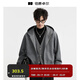 伯爵卓爾【假兩件】連帽夾克男士2025秋裝新款通勤休閑外套男 B531395 月影灰 XL (180)