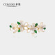 奢蔻（Cercoo）圣母百合系列花朵盤(pán)發(fā)輕奢橫夾發(fā)夾發(fā)卡馬尾夾子發(fā)飾