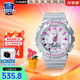 卡西歐（CASIO）手表女gshock白虎學(xué)生藍(lán)牙計步電子石英表生日禮物送女友女表 GMA-S130NP-8A時間膠囊禮盒版