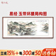 藝仁天富春山居圖手繪國畫(huà)山水畫(huà)風(fēng)景畫(huà)現代客廳裝飾畫(huà)沙發(fā)背景墻掛畫(huà) 富春山居圖A 裝裱高68*寬188cm黑檀木圓角畫(huà)框