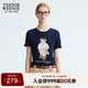 Teenie Weenie小熊T恤女2025年夏季新款簡(jiǎn)約休閑萌趣大熊印花圓領(lǐng)短袖T恤女