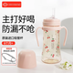 Grosmimi韓國(guó)進(jìn)口格羅咪咪吸管杯奶瓶嬰兒童水杯PPSU學(xué)直飲杯子6月1-3歲 經(jīng)典櫻桃款(分體蓋) 300ml