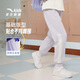 安踏兒童褲子女童裝2025年秋季舒適透氣速干學生運動褲女童休閑長褲 【秋季潮流】淺薰紫-3 140 cm