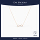 DE BEERS 戴比爾斯 Infinity 18K玫瑰金鉆石項鏈[七夕禮物] 18K玫瑰金鉆石項鏈