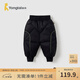 童泰（TONGTAI）寶寶羽絨褲秋冬季兒童三防鴨絨長(zhǎng)褲男童女童休閑外出時(shí)尚褲子 黑色 100 cm