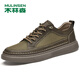 木林森男鞋夏季新款透氣網(wǎng)面鞋男士戶(hù)外運動(dòng)休閑網(wǎng)鞋軟底健步鞋 卡其 41 皮鞋碼