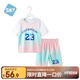 舒貝怡兒童籃球服夏季速干衣男女中大童童運(yùn)動(dòng)短袖套裝透氣訓(xùn)練服粉150