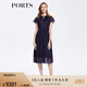 PORTS寶姿女裝春夏氣質(zhì)優(yōu)雅百搭連衣裙ALD8D216PFP027 丈青混色 2