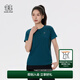 KOLON SPORT/可隆速干T恤 女子戶外運(yùn)動(dòng)寬松圓領(lǐng)吸濕防曬UPF50+短袖上衣 LKRT5MN024-DG 深灰色 L 170/92A
