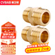 櫥衛(wèi)幫（CVBAB）全銅加厚4分對(duì)絲 接頭直通進(jìn)水管接頭 外牙螺紋管件 2只裝CVA03-2