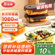 美麗雅高硼硅玻璃飯盒1080ml 上班族帶飯可微波爐加熱大容量保鮮便當(dāng)盒