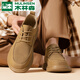 木林森【軟底駕車(chē)鞋】男鞋春夏季樂(lè )福鞋時(shí)尚板鞋男士休閑鞋商務(wù)休閑皮鞋 卡其鏤空透氣款6877-K 41