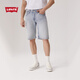 Levi's李維斯25年春夏新款男士簡(jiǎn)約休閑405經(jīng)典直筒復(fù)古牛仔短褲 淺藍(lán)色 32 (12)