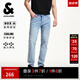 杰克·瓊斯（JACK&JONES）25年男裝夏季903直筒牛仔褲男士【涼感】彈力淺色水洗休閑褲子 C40淺牛仔藍 31 175 W31/L30