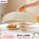 摩登主婦菜蓋罩2025新款家用剩菜罩子食物罩菜神器餐桌飯菜遮塵罩 長方形 奶油白