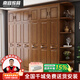 南宜衣柜多門(mén)衣柜中式實(shí)木衣柜頂柜轉角柜平開(kāi)門(mén)儲物柜臥室家具8612k 四門(mén)衣柜