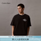 Calvin KleinJeans夏季男女情侶中性ck休閑字母寬松純棉重磅短袖T恤J400448