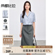 尚都比拉夏季氣質(zhì)通勤風(fēng)女裝套裝短袖雪紡襯衫配A字半身裙顯瘦藏肉兩件套