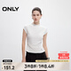 ONLY2025春季新款百搭舒適純色修身顯瘦小高領(lǐng)T恤女|125101013 S00 白色 L
