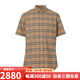 巴寶莉（BURBERRY）男裝 經(jīng)典格紋時尚短袖襯衫-SK【現(xiàn)貨】 棕色8020965 XL