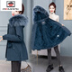 AEMAPE派克服棉衣女加絨外套2025年秋冬新款顯瘦休閑加厚 藏青 LWZ808 XL [推薦110-125斤 ]