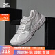 美津濃（MIZUNO）【RACER V2】25年新款高街機(jī)能復(fù)古潮流慢跑鞋男女緩震透氣跑鞋 05/港霧灰/銀色/鯊魚灰 42 (270mm)