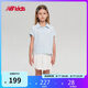 NEW BALANCE4-14歲女童夏季百褶校園風T恤短裙套裝