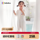bebebus嬰兒睡袋桑蠶絲夏季薄款兒童分腿睡袋短袖寶寶防踢被 M碼