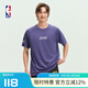 NBA官方騎士/獨(dú)行俠/勇士/湖人球隊文化系列男女同款T恤 湖人隊（紫色） M