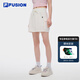 FILA FUSION斐樂(lè)潮牌梭織裙女2025夏新款時(shí)尚休閑基礎(chǔ)半身裙短裙 奶霧白-WT M 165/66A/M