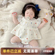 優(yōu)奇嬰兒連體衣夏季薄款包屁裙嬰幼兒寶寶公主百天哈衣爬服夏裝包屁衣