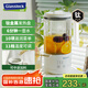 GLASSLOCK純鈦TI發(fā)熱盤養(yǎng)生杯保鮮迷你養(yǎng)生壺小型煮花茶壺辦公室恒溫?zé)瓏已a(bǔ)貼