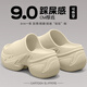 她享厚底拖鞋女外穿松糕底增高時(shí)尚一字涼拖鞋 TG383 白色  36-37 
