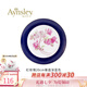 AYNSLEY英國安斯麗色釉紅玫瑰系列骨瓷餐盤下午茶甜品盤陶瓷高顏值伴手禮 20cm餐盤-深藍(lán)色 紅玫瑰系列